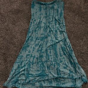 Teal Patterned Dress